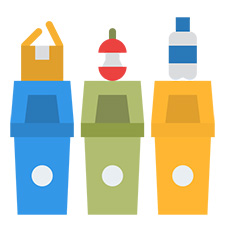 Recycling bins